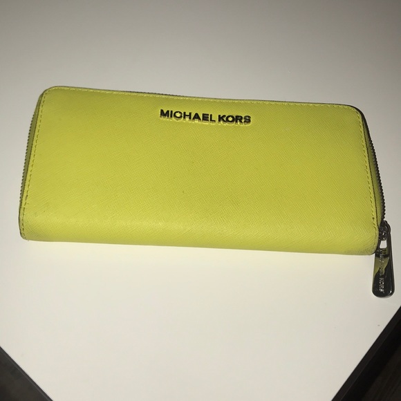Michael Kors Handbags - Michael Kors Bright Yellow Wallet